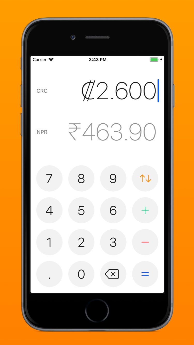 View of Currency for iOS – A free currency converter and calculator by Nuno Coelho Santos